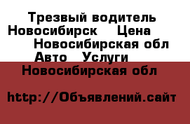 Трезвый водитель Новосибирск  › Цена ­ 1 500 - Новосибирская обл. Авто » Услуги   . Новосибирская обл.